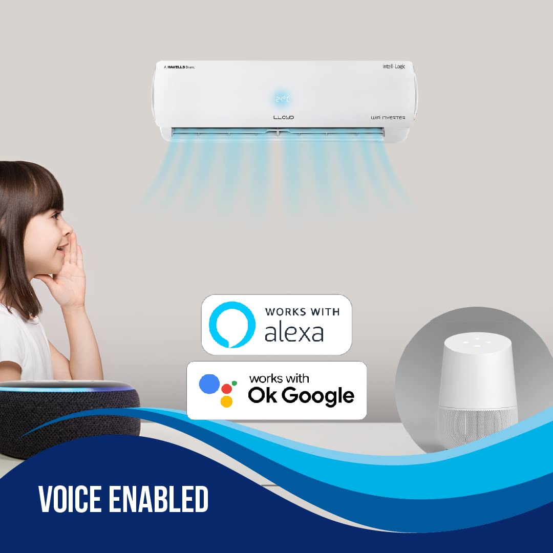 Lloyd 1.0 Ton 3 Star Inverter Split AC (Silver)