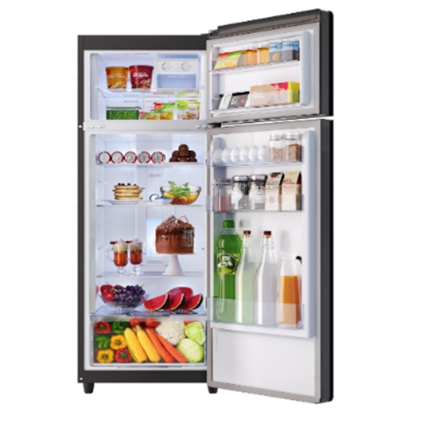 Godrej 233L 2 Star Inverter Frost Free Double Door Refrigerator - Eon Crystal