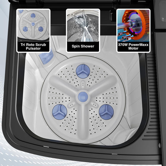 Godrej 8 Kg Semi-Automatic Top Load Washing Machine WSEDGE ULT 80 5.0 DB2M CSBK