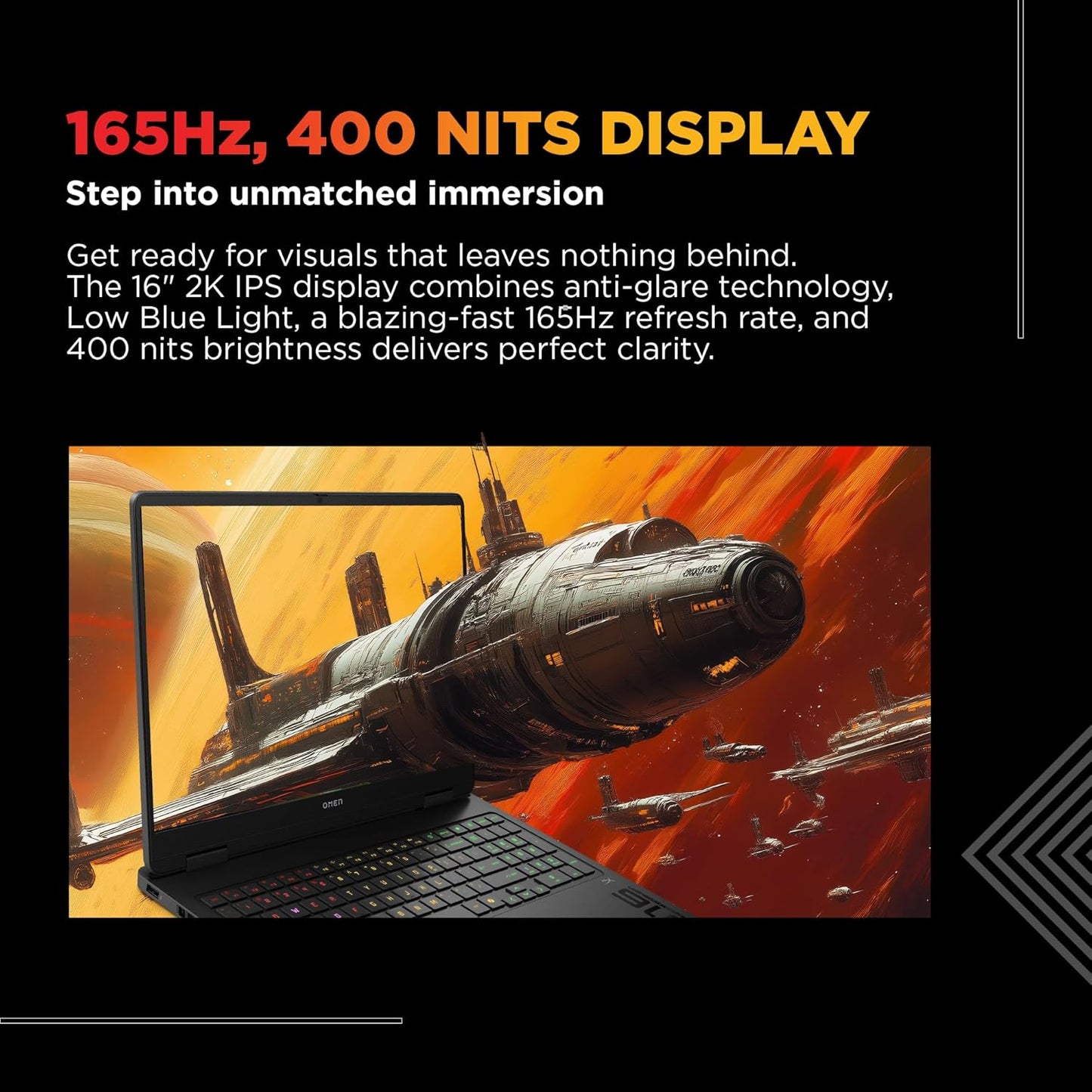 HP OMEN Slim Gaming Laptop 16-an0015TX, Black (24GB/1TB)