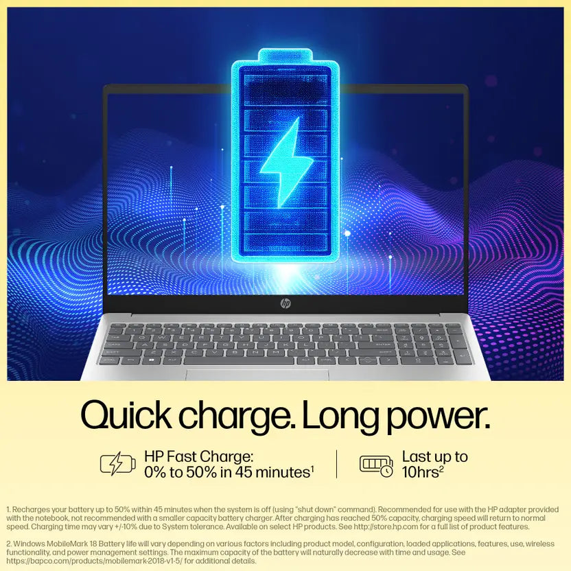 HP Laptop 39.6 cm (15.6) 15-fc0388AU, Silver (8GB/512GB)