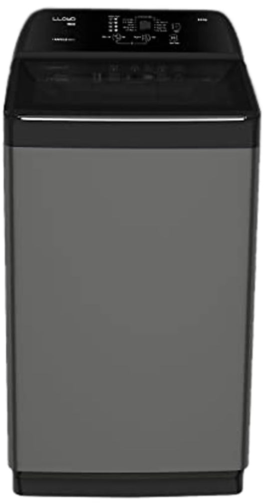 LLOYD 8.0 Kg Fully Automatic Top Load Washing Machine (T805NHPMB, Middle Black)