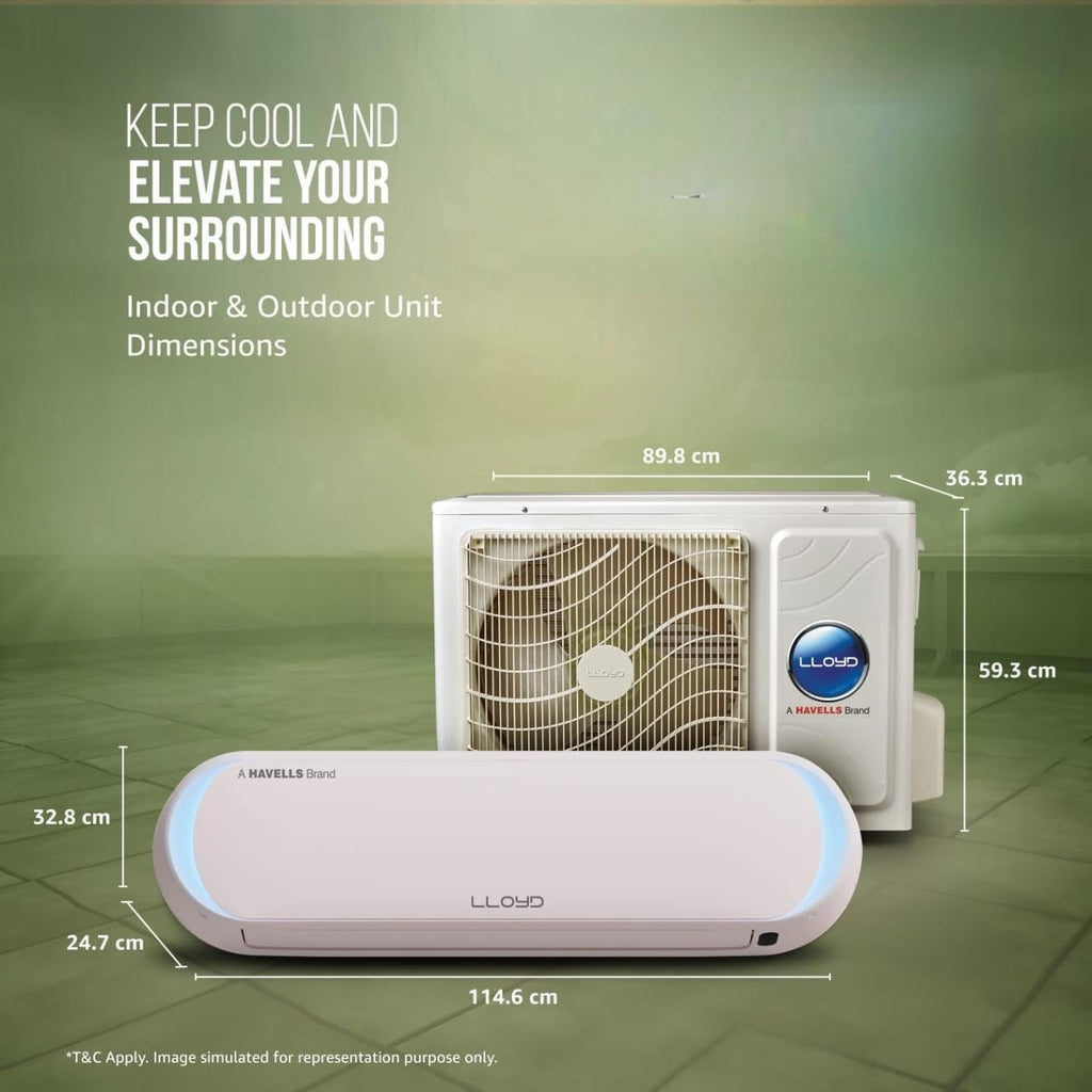 Lloyd Stellar Art 1.5 Ton 5 Star Inverter Split AC