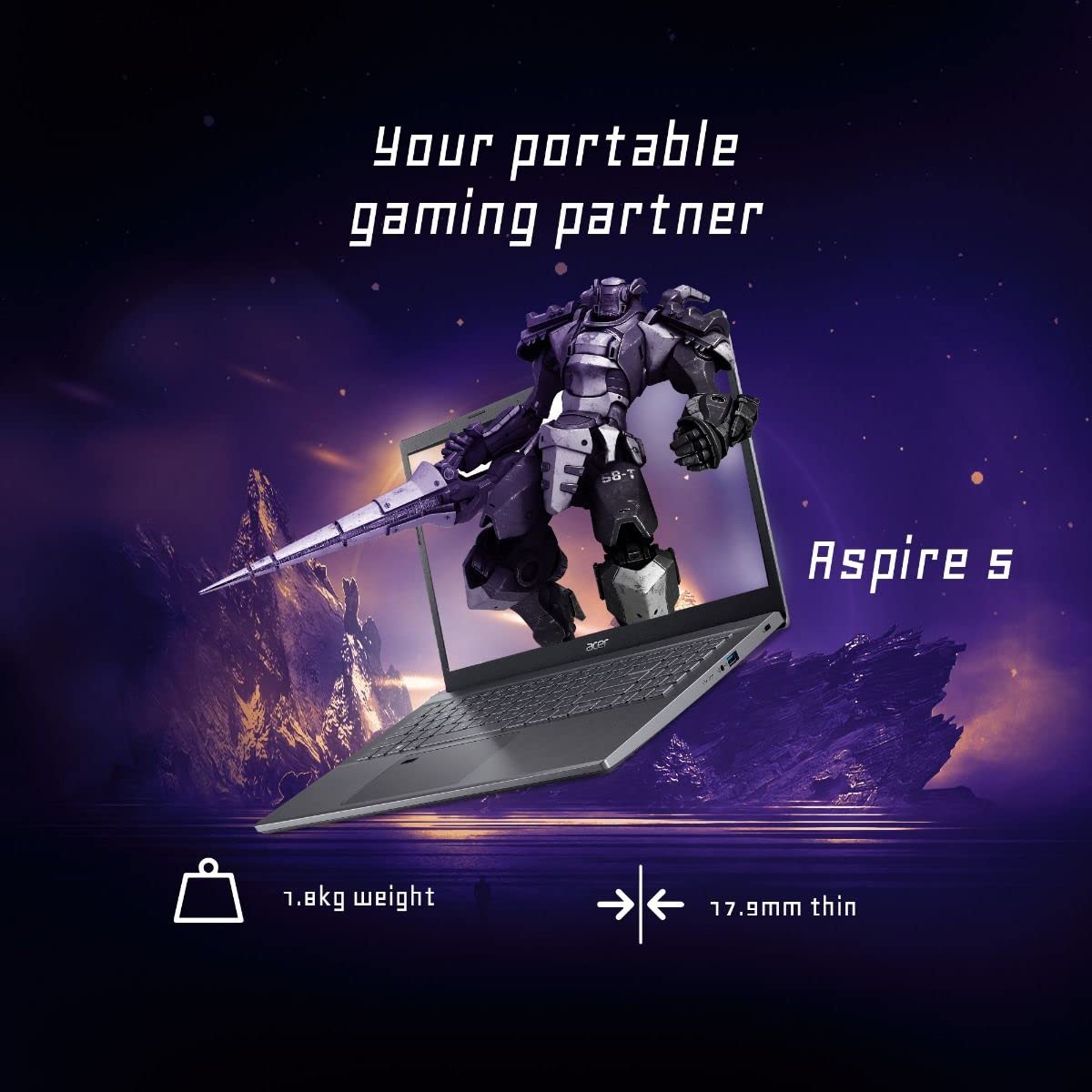 Acer Aspire 5 Gaming (i5-12th Gen, RTX 2050, 16GB/512GB)