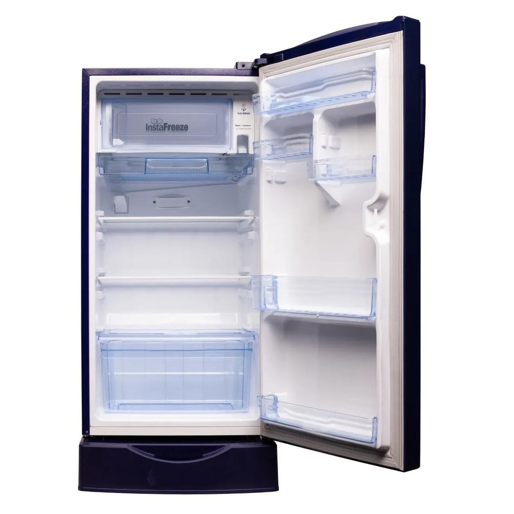 LLOYD 195 L 3 Star Auto Defrost Direct Cool Refrigerator with Base Drawer (Daisy Blue)
