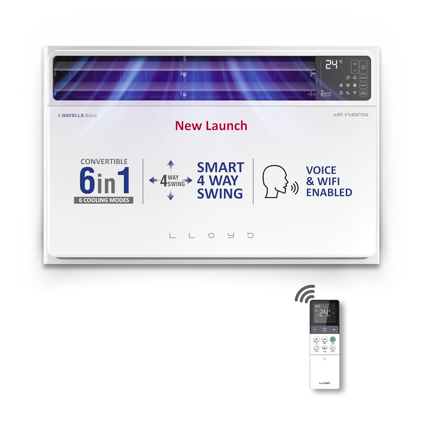 LLOYD Window AC 1.5 Ton 5 Star Inverter (GLW18V5FWTBR)