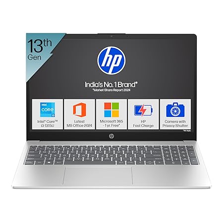 HP Laptop 39.6 cm (15.6) 15-fd0465TU, Silver