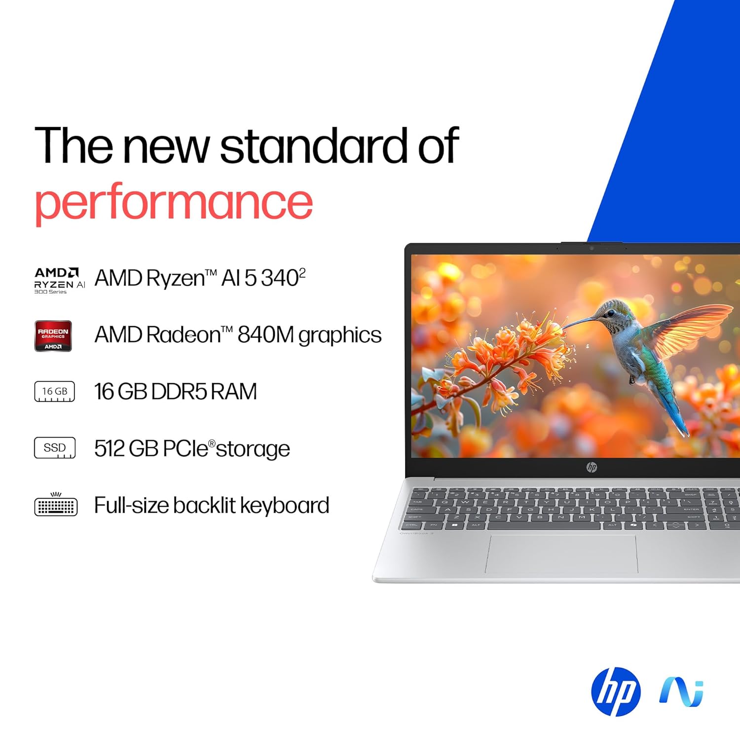 HP OmniBook 3 NGAI 15-fn0052AU, Silver (24GB/512GB)