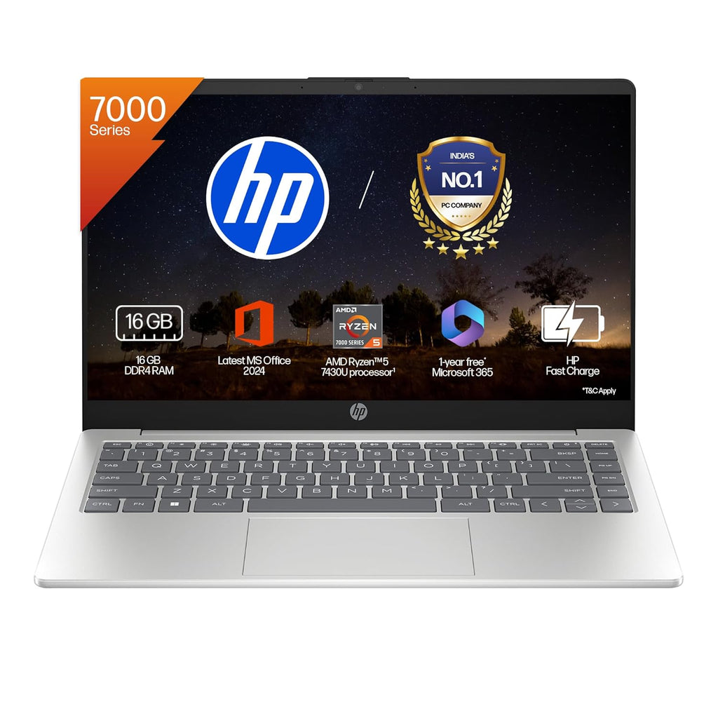 HP Laptop 39.6 cm (15.6) 15-fc0388AU, Silver (16GB/1TB)