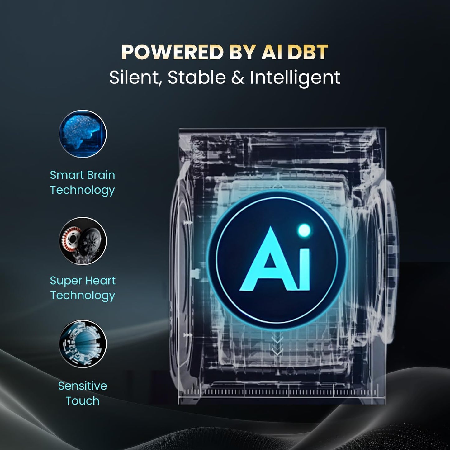 Haier EFLD110-DM14IEICBKU1 Washer Dryer Combo, 11/7 Kg