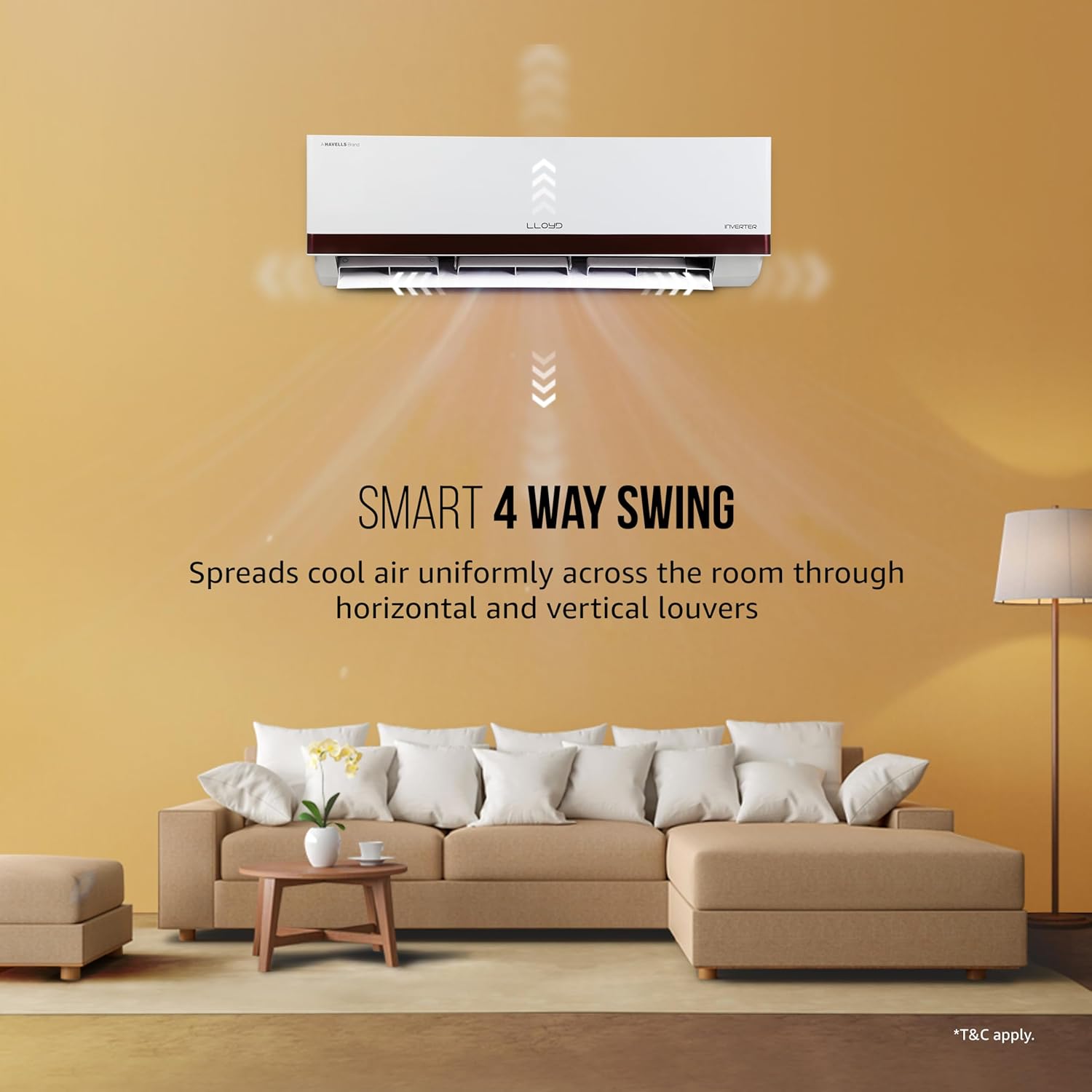 LLOYD GLS19I5KOGGS 1.6 Ton 5 Star Inverter Split AC