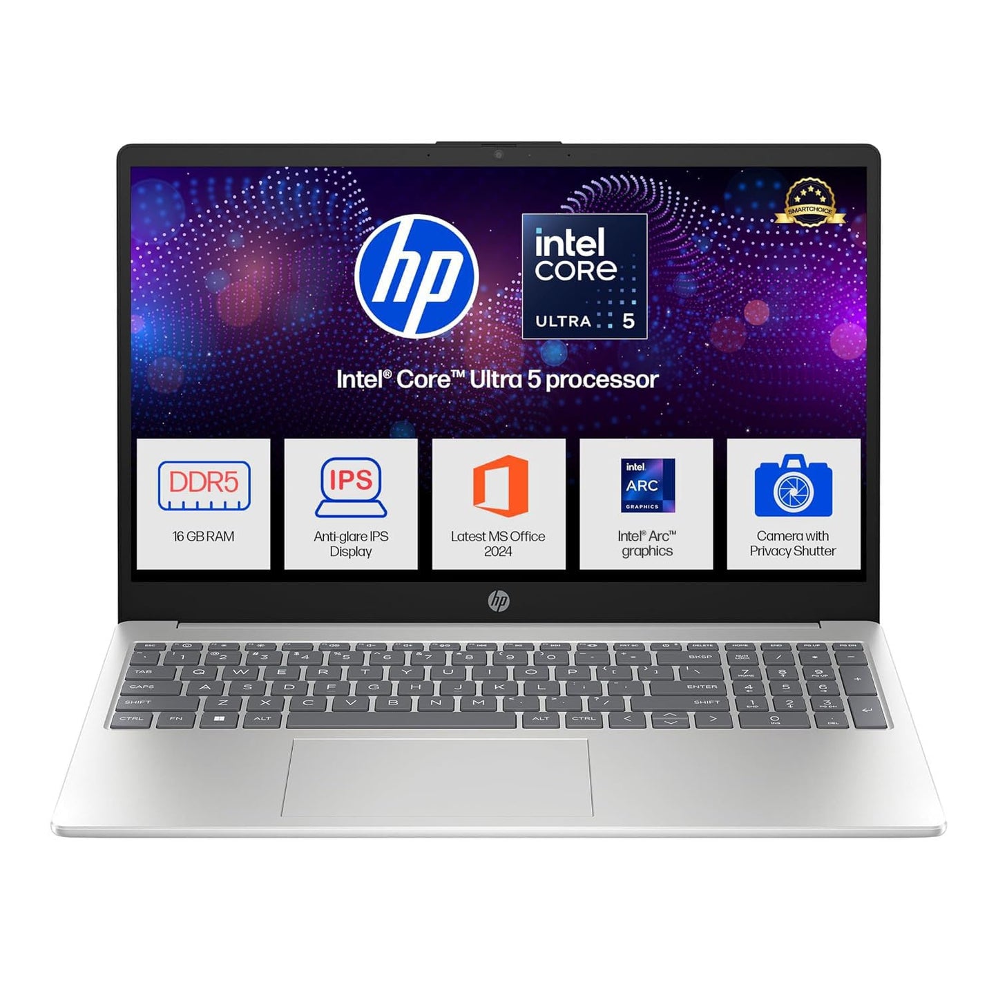HP Laptop 39.6 cm (15.6) 15-fd1254TU, Silver