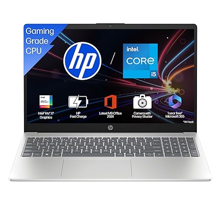 HP Laptop 39.6 cm (15.6) 15-fr0028TU, Silver