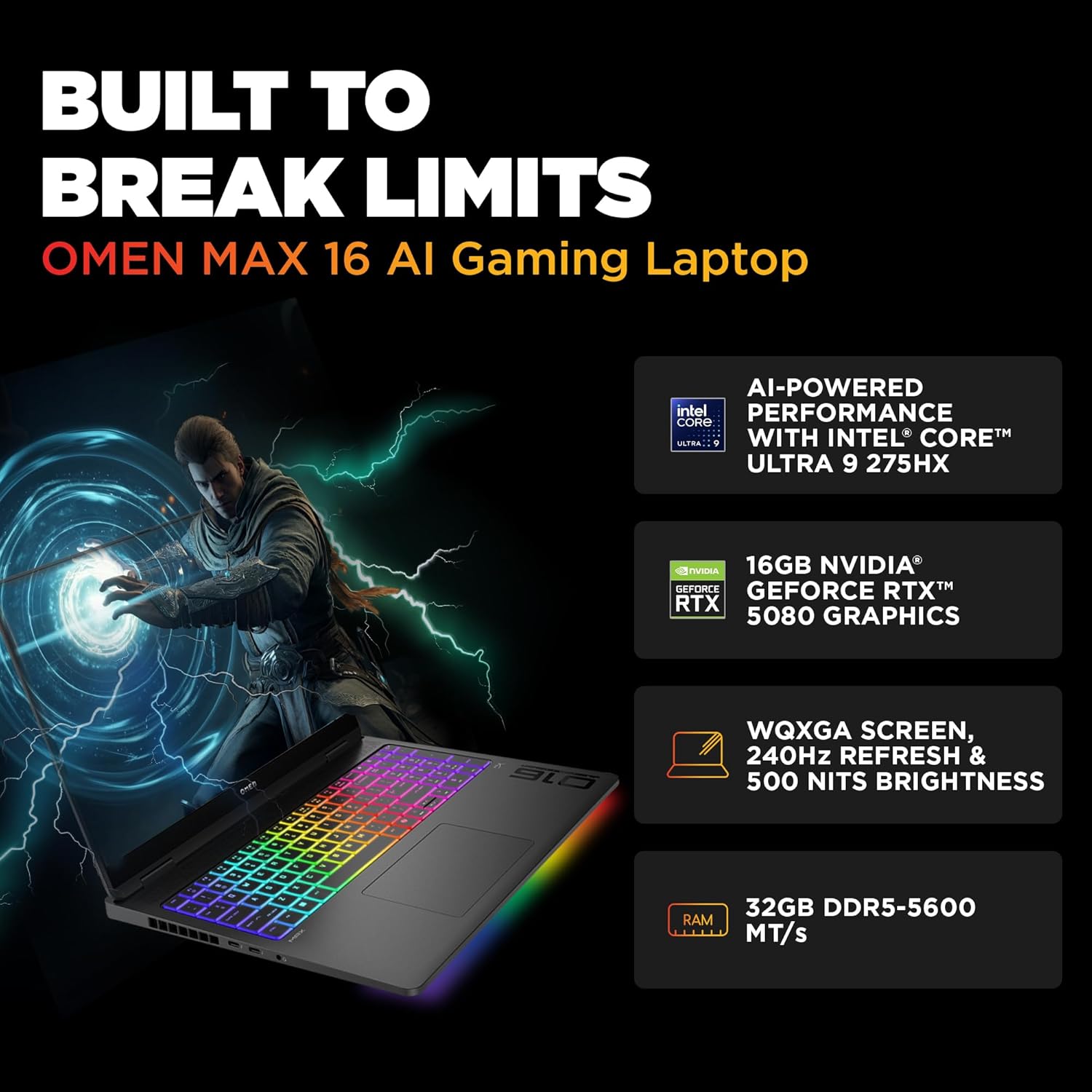 HP OMEN MAX 40.6 cm (16) Gaming Laptop 16-ah0076TX