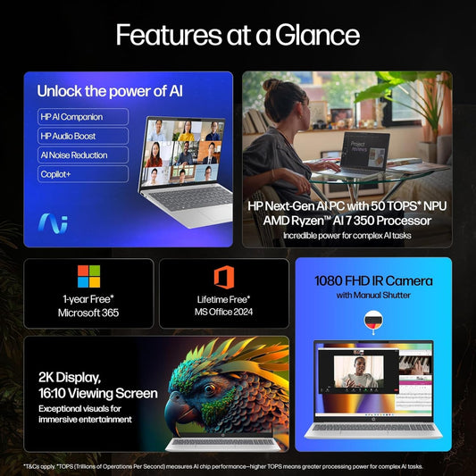 HP OmniBook 5 Next Gen AI 16-ag1048AU, Silver (16GB/512GB)