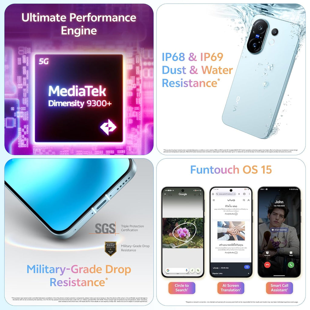 Vivo X200 FE 5G (12GB RAM, 256GB Storage) - Frost Blue