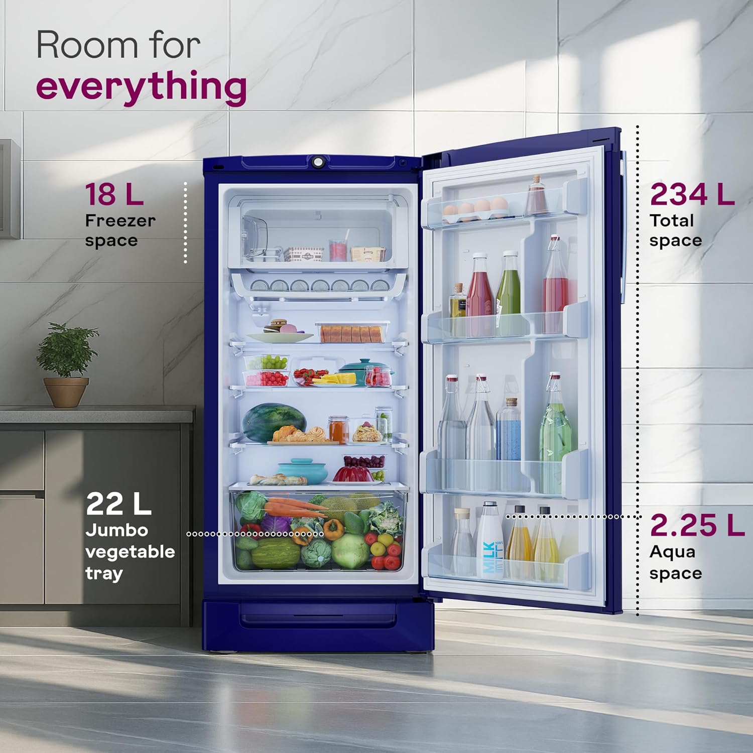 Godrej 202 L 5 Star Single Door Refrigerator (RD 210E TDI)