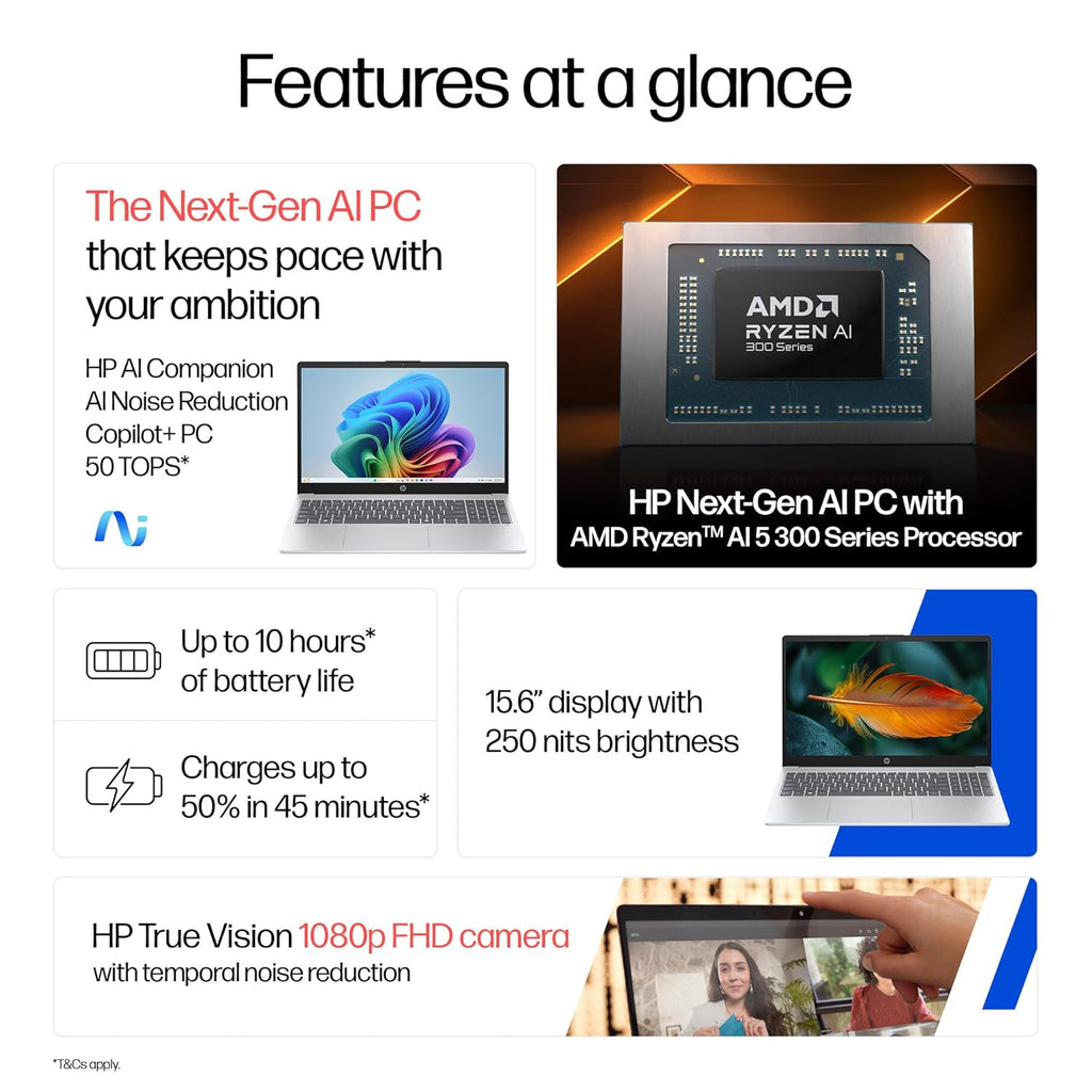 HP OmniBook 3 NGAI 15-fn0052AU, Silver (32GB/1TB)