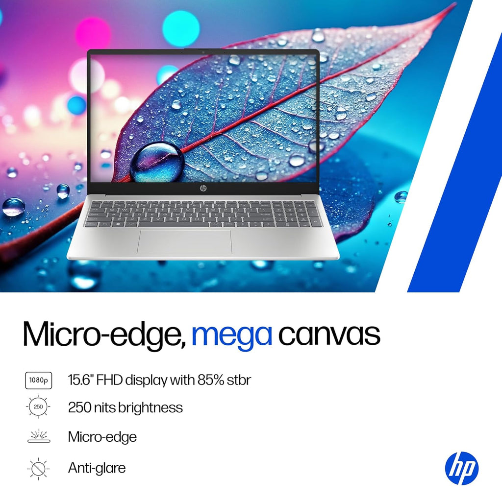 HP Laptop 39.6 cm (15.6) 15-fc0476AU, Silver (16GB/512GB)