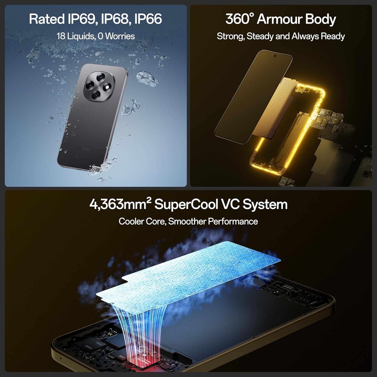 OPPO F31 Pro 5G (12GB RAM, 256GB) - Space Grey