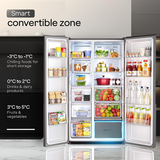 Godrej 640L Side-by-Side Refrigerator - Eon Velvet