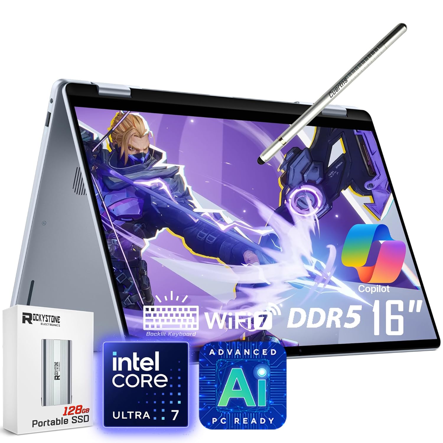 Dell 16 Plus 2-in-1 Laptop (Core Ultra 7, 16GB, 1TB SSD)