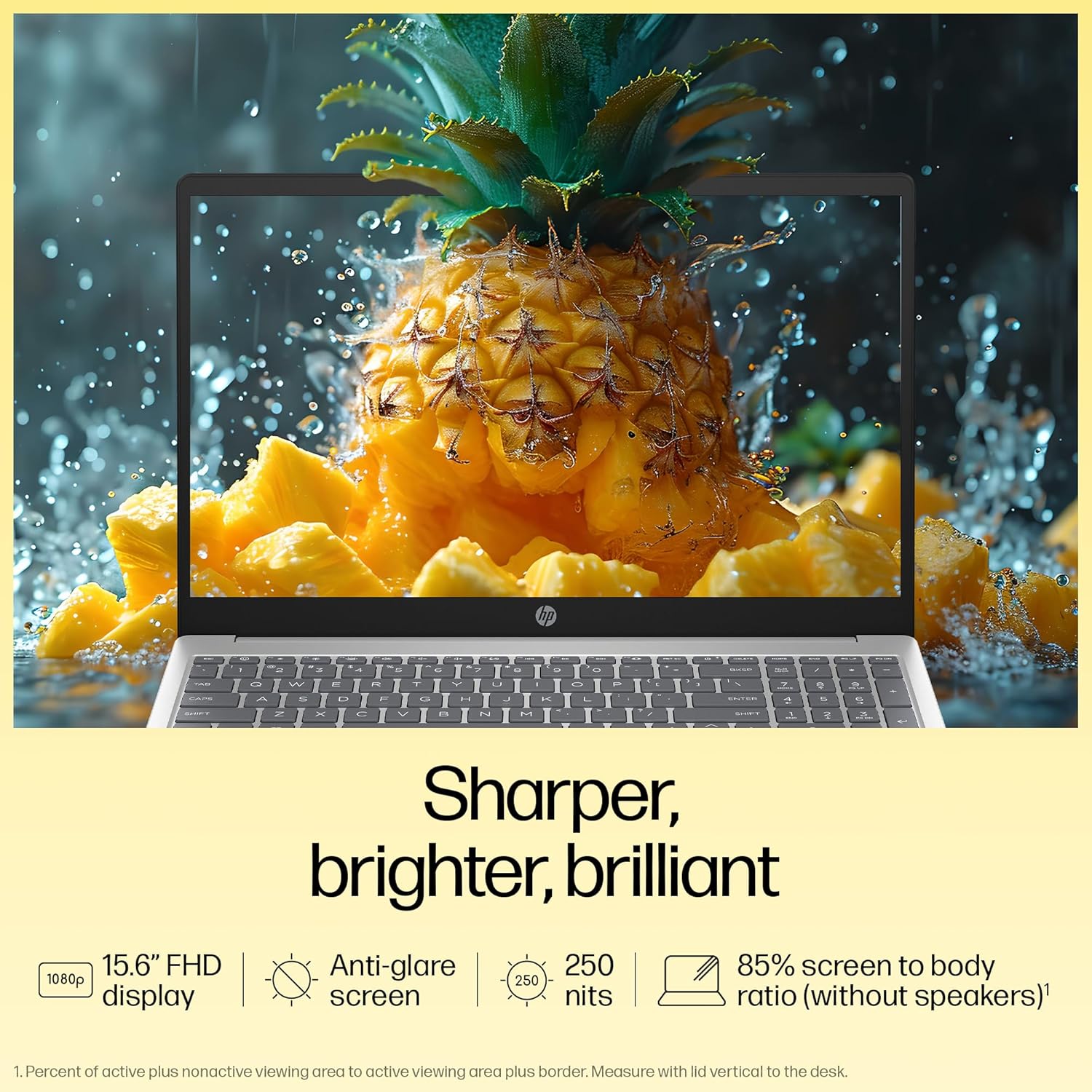 HP Laptop 39.6 cm (15.6) 15-fc0389AU, Silver (16GB/512GB)