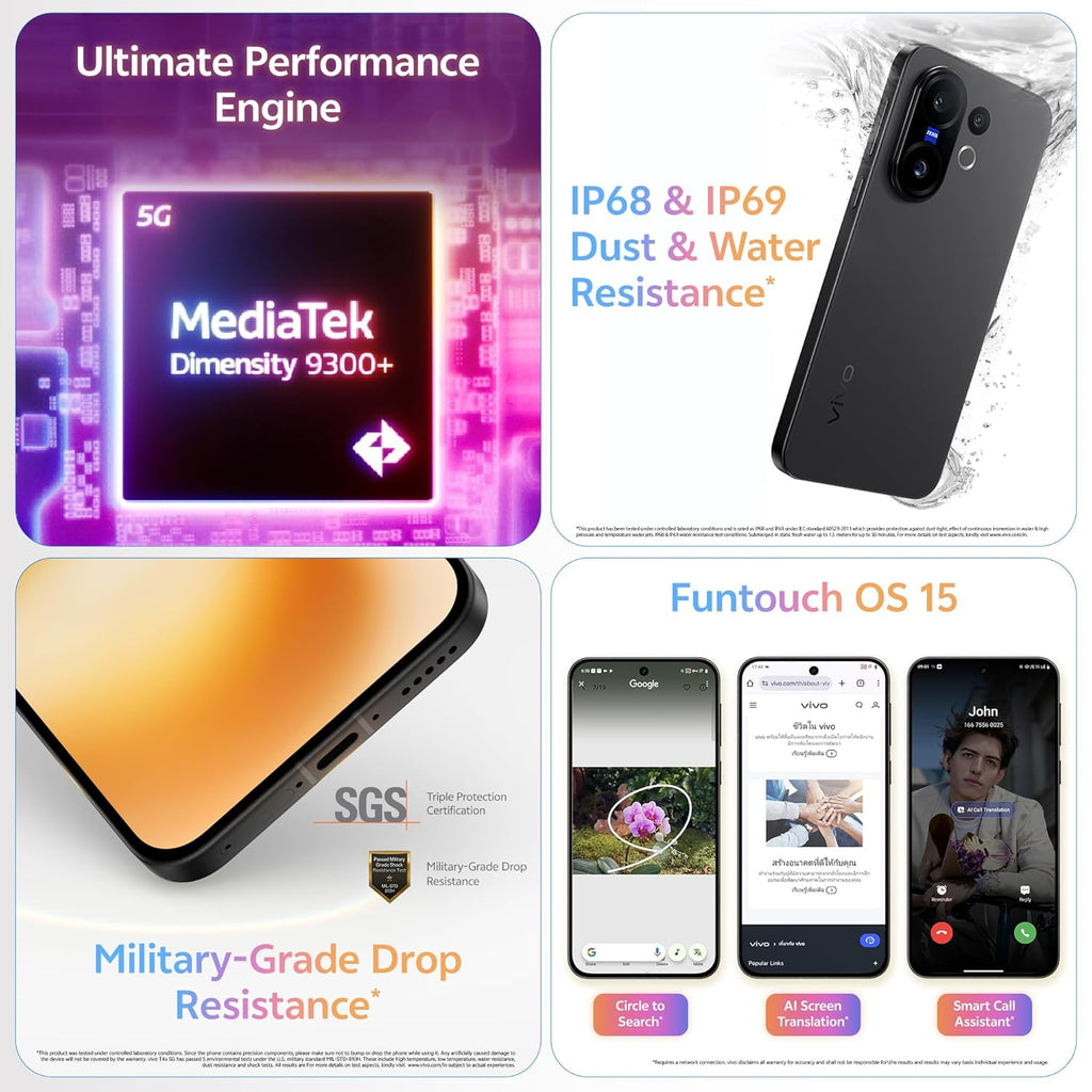 Vivo X200 FE 5G (16GB RAM, 512GB Storage) - Luxe Grey