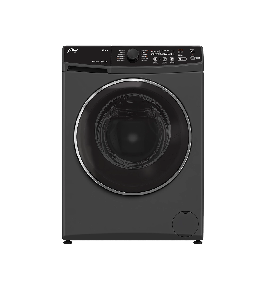 Godrej 8 Kg 5 Star Fully Automatic Front Load Washing Machine (WFEON RGL 8014 5.0 IDCRM MTBK)