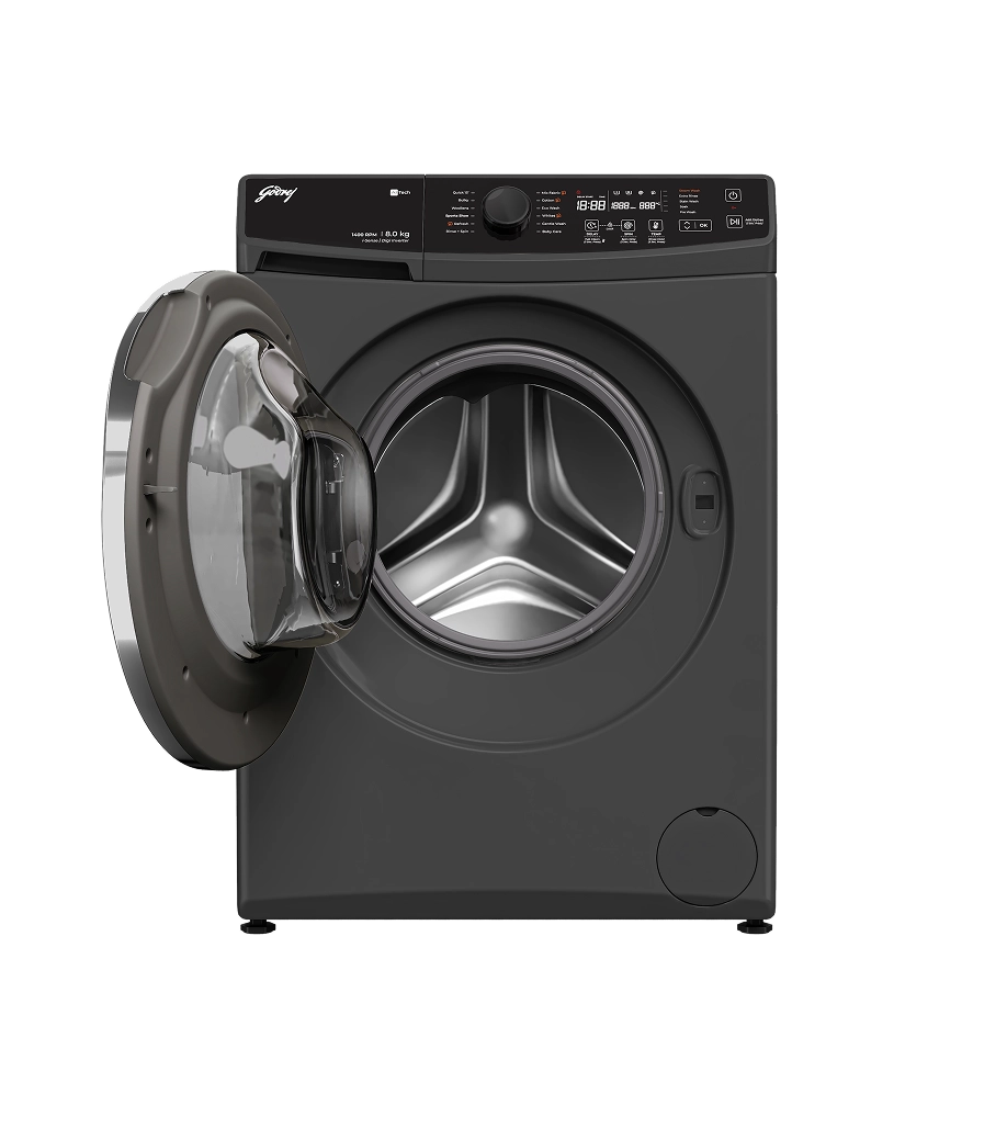Godrej 8 Kg 5 Star Fully Automatic Front Load Washing Machine (WFEON RGL 8014 5.0 IDCRM MTBK)