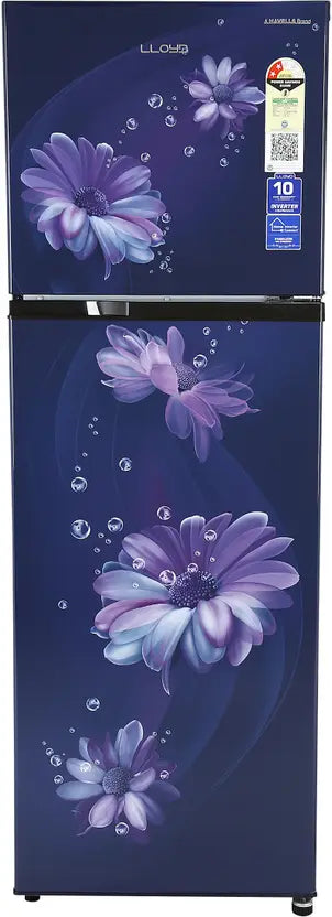 LLOYD 260 L 2 Star Frost Free Double Door Refrigerator (Zephyr Wine)