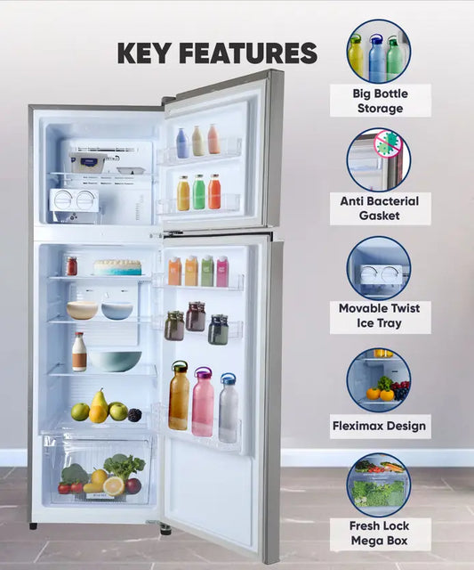 Lloyd 260 L 3 Star Convertible Inverter Frost Free Double Door Refrigerator (GLFF293AMSC1PC)