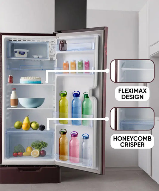 LLOYD 188 L 5 Star Inverter Direct Cool Refrigerator (Cherry Blossom Wine)