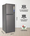 Lloyd 233 L 2 Star Frost Free Double Door Refrigerator (GLFF262EDST1GC)