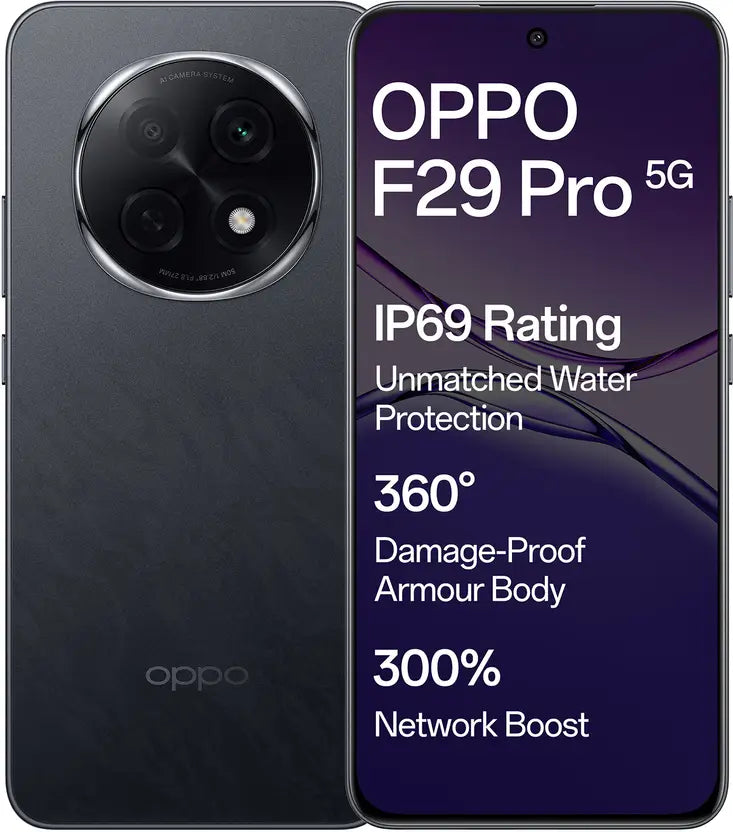OPPO F29 Pro 5G (12GB RAM, 256GB) - Granite Black