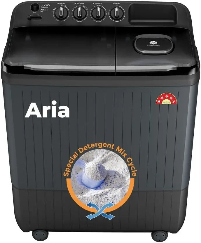 LLOYD 9.0 Kg Fully Automatic Top Load Washing Machine (T905L50EB, Ebony Black)