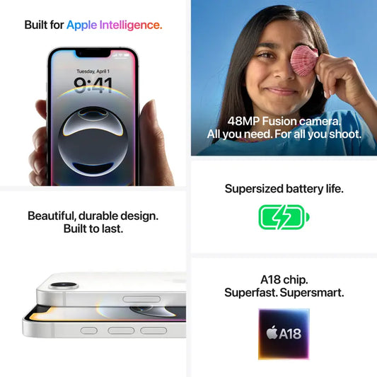 iPhone 16 (128GB, Ultramarine)