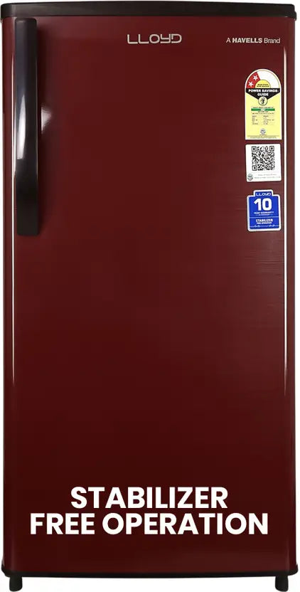 Lloyd 178 L Direct Cool Single Door Refrigerator (755ELDOM, Dark Maroon)