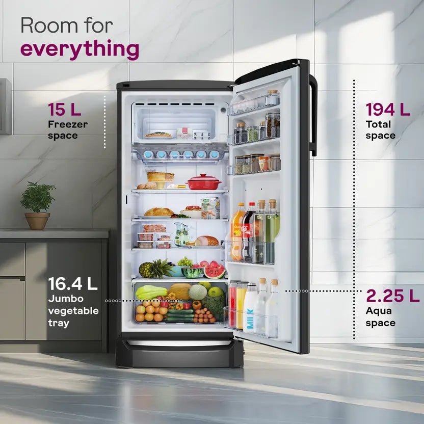 Godrej 207 L 5 Star Inverter Single Door Refrigerator (RD EMARVEL 230E TDI)