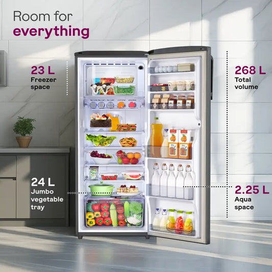 Godrej 268 L 3 Star Inverter Single Door Refrigerator (RD EMARVEL 290C THI)