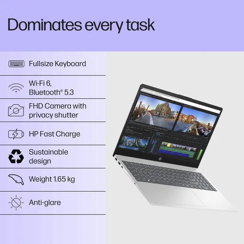 HP Laptop 15-fd1225TU , Silver (16GB/1TB)