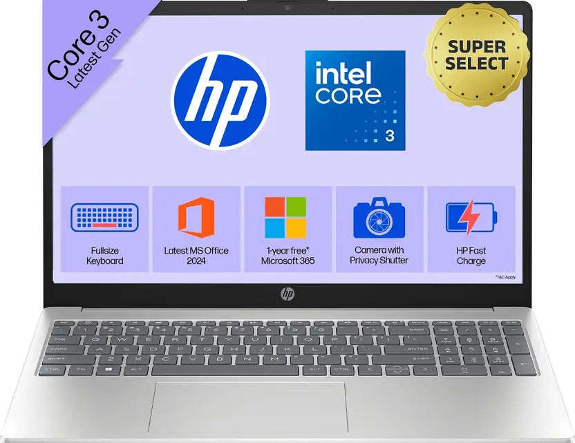 HP Laptop 15-fd1225TU , Silver (16GB/1TB)