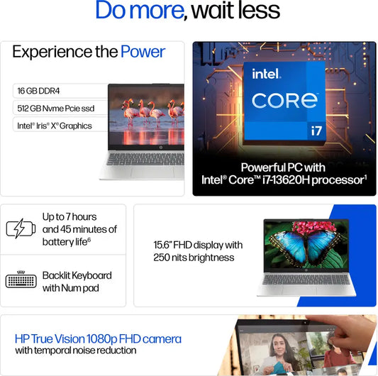 HP Laptop 39.6 cm (15.6) 15-fr0046TU, Silver