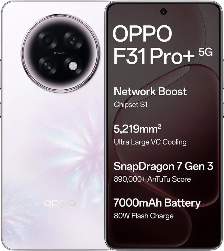 OPPO F31 Pro+ 5G (8GB RAM, 256GB) - Festival Pink