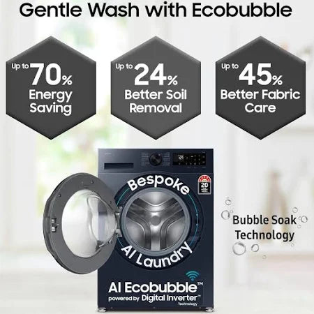 Samsung Bespoke AI Series Fully Automatic Front-Load, 9 Kg